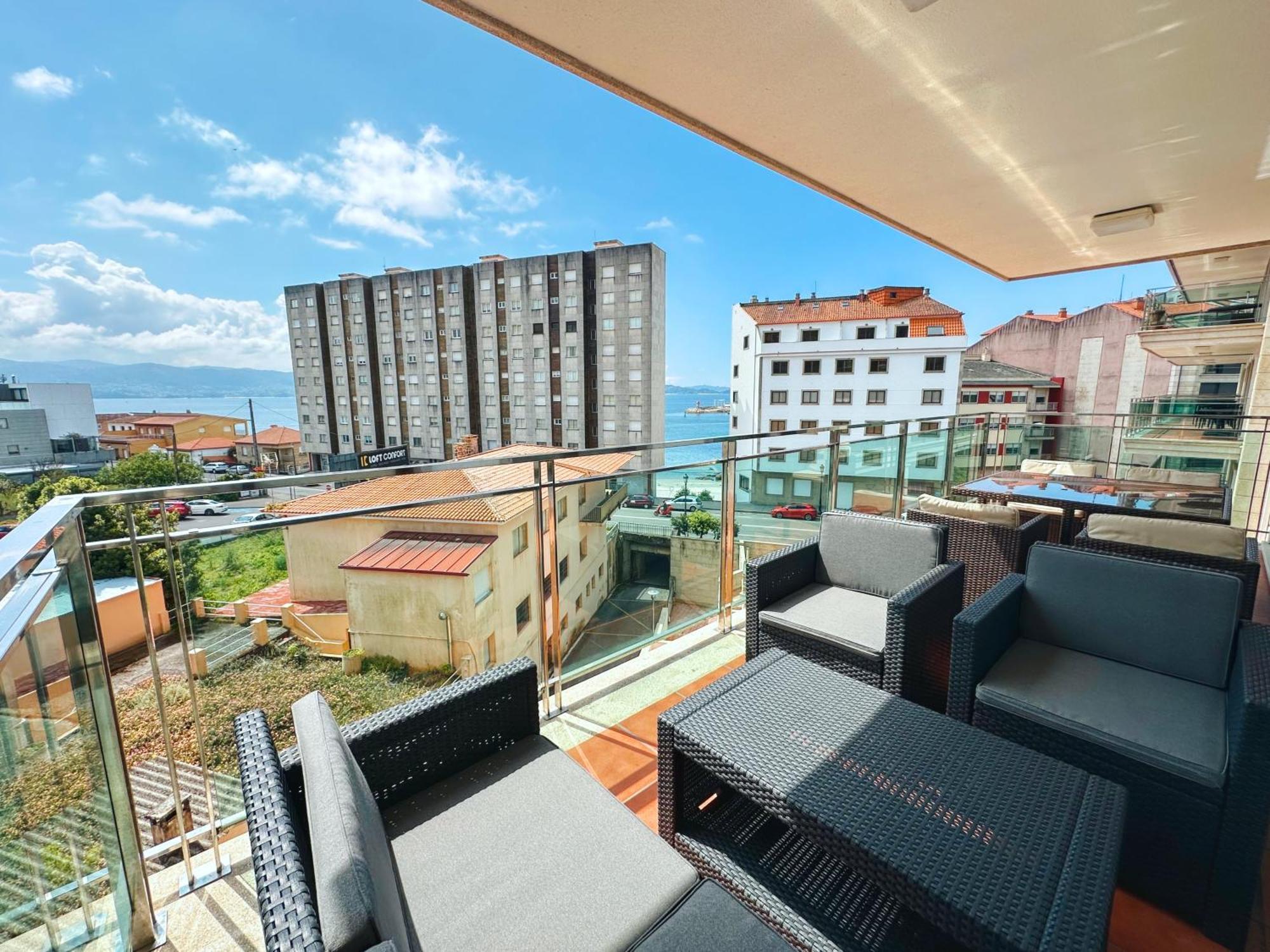 Apartamento Carabuxeira Playa Sanxenxo Ngoại thất bức ảnh